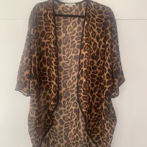 Animal print cover up.